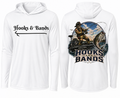 Hooks and Bands cooling Long sleeve hooded Tee -  Bass Angler Graphic Shirt + Hooks